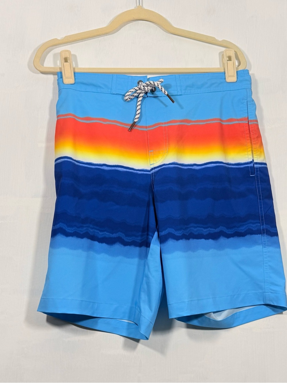 Sonoma Blue Swim Trunks with Sunset Gradient